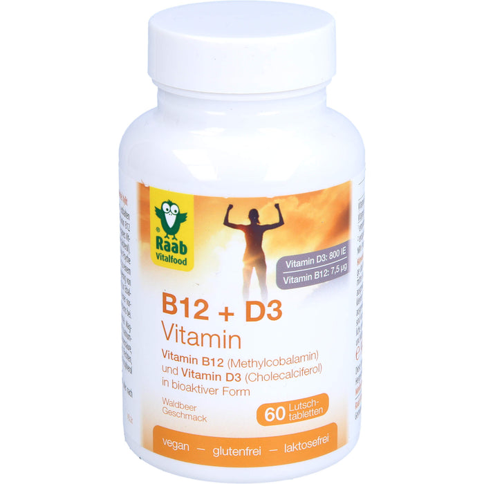 B12 + D3 VITAMIN, 60 St LUT