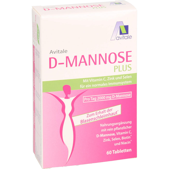 D-Mannose Plus 2000mg Tabl. m. Vit. u. Mineralst., 60 St TAB