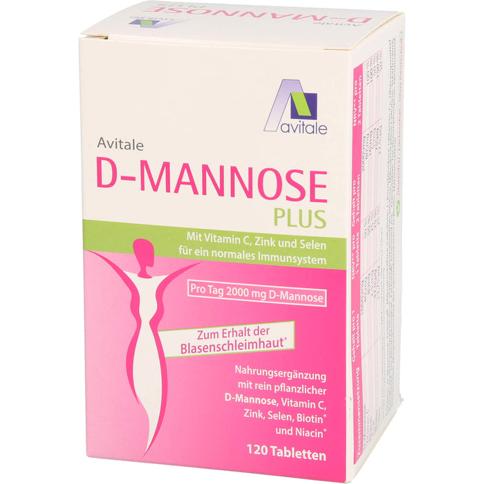 D-Mannose Plus 2000mg Tabl. m. Vit. u. Mineralst., 120 St TAB