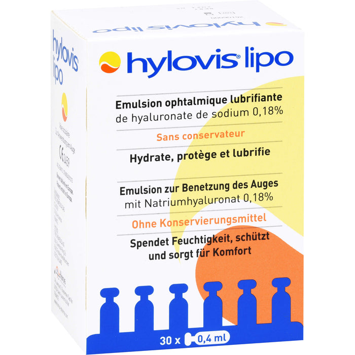 HYLOVIS LIPO, 30 pcs. Single-dose pipettes