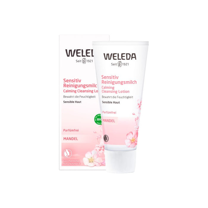 WELEDA Sensitiv Reinigungsmilch Mandel, 75 ml MIL