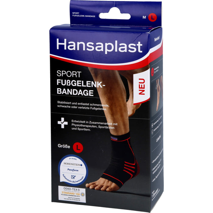 Hansaplast Sport Fußgelenk-Bandage Größe L, 1 pcs. Bandage