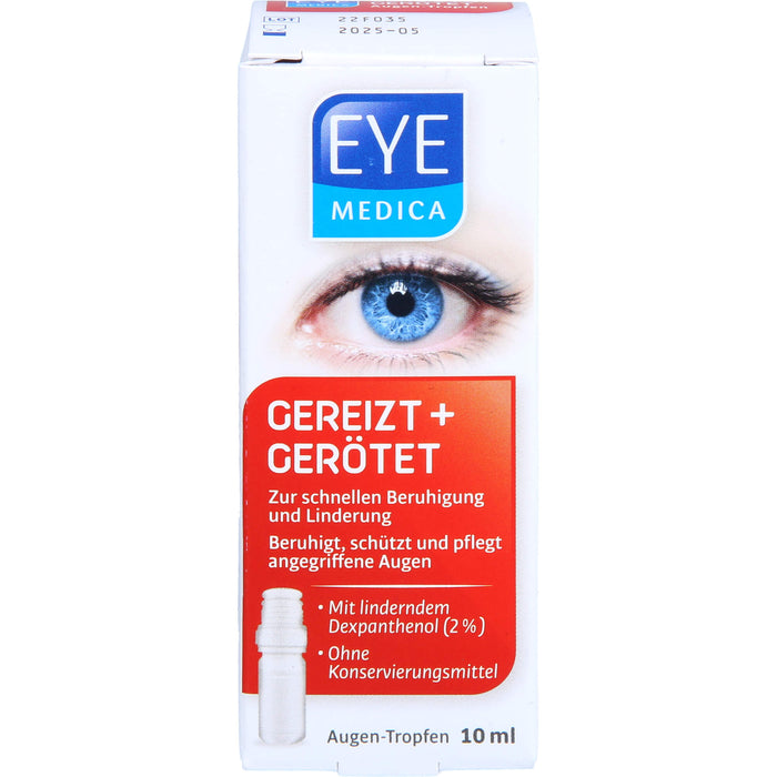 Eye Medica Gereizt + Gerötet Dexpanthenol, 1 St ATR