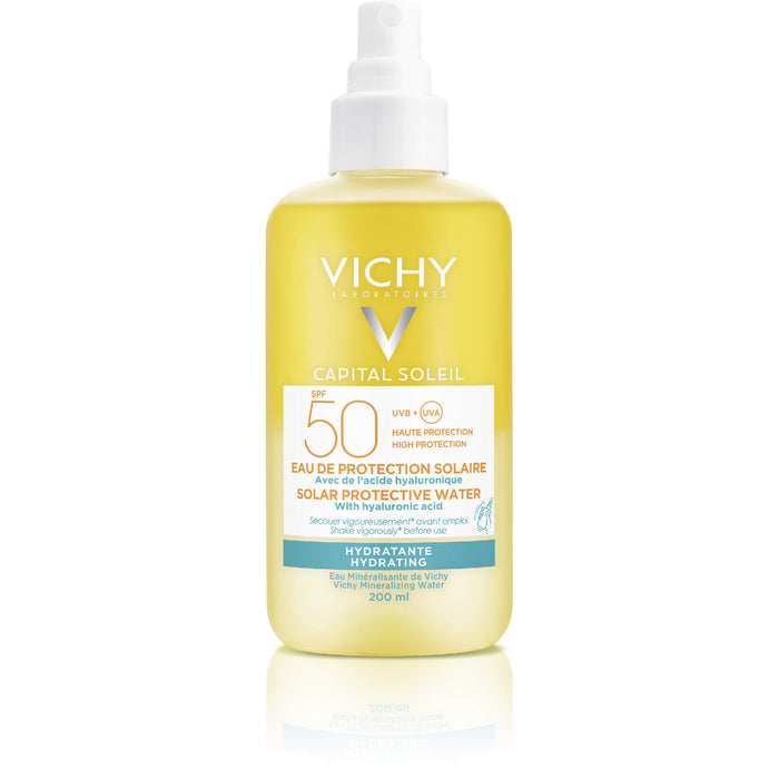 VICHY Capital Soleil Sonnenspray+Hyaluron LSF 50, 200 ml Lösung