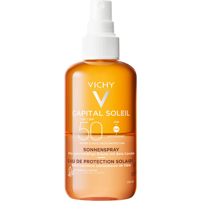 VICHY Capital Soleil SPF 50 bräunungsintensivierendes Sonnenspray, 200 ml Lösung