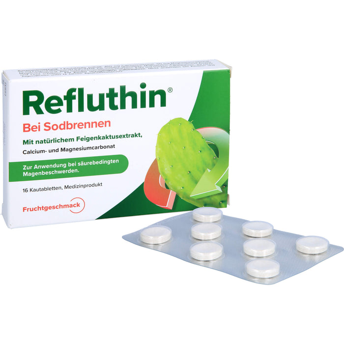 Refluthin bei Sodbrennen Kautabletten Frucht, 16 pcs. Tablets