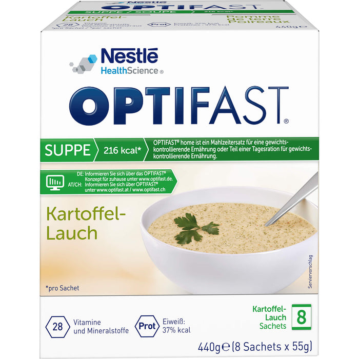 OPTIFAST home Suppe Kartoffel-Lauch Sachets, 8 pc Sachets