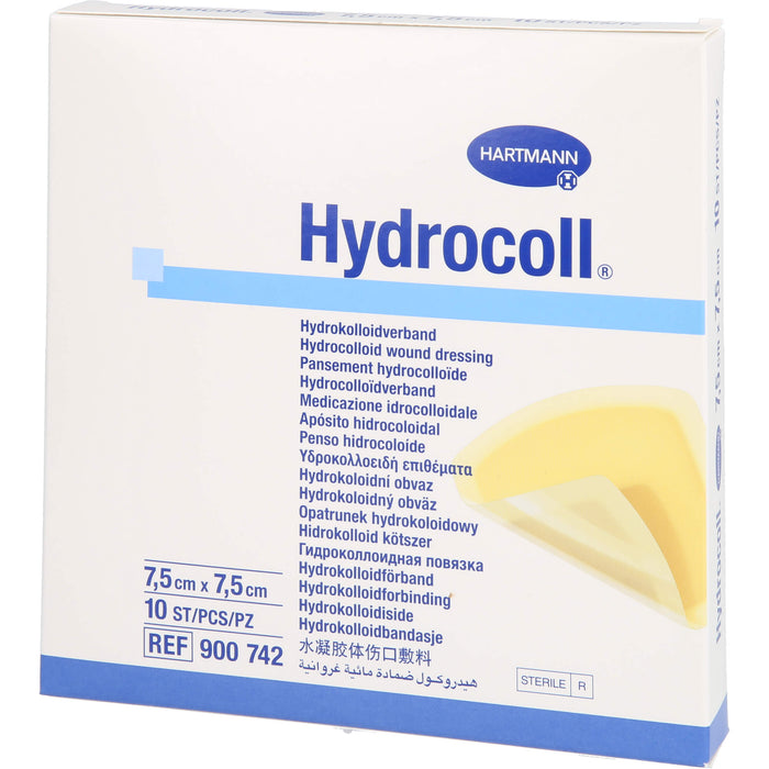 Hydrocoll Wundverband 7,5x7,5 cm, 10 St KOM