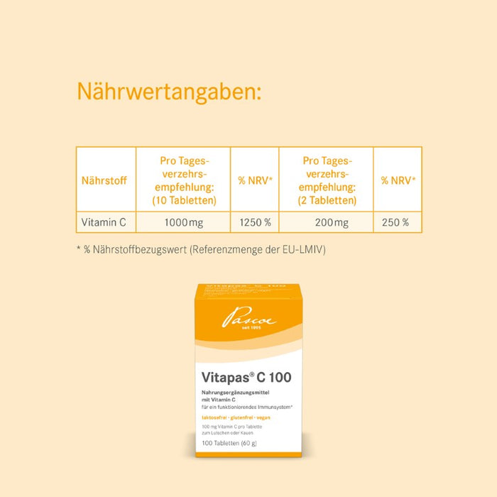 Pascoe Vitapas C 100 Tabletten, 100 pcs. Tablets