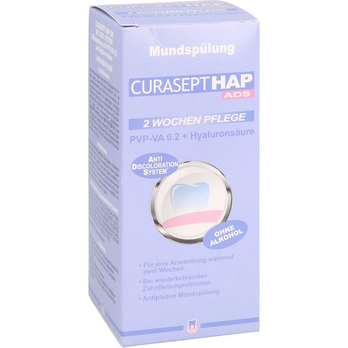 CURASEPT HAP020 PVP-VA 0,20 + Hyaluron Mundspülung, 200 ml Lösung