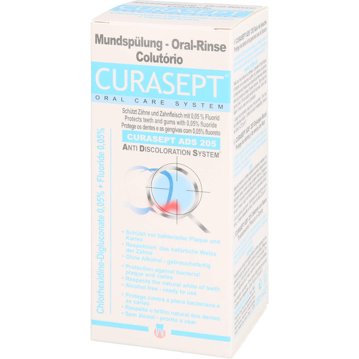 CURASEPT 0,05% Chlorhexidin - ADS 205 Mundspülung, 200 ml Solution