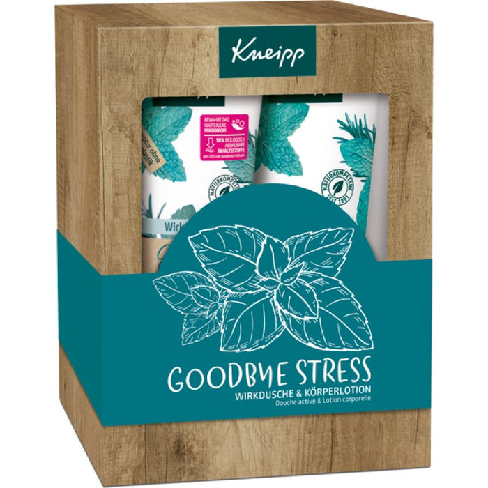 Kneipp Geschenkpackung Goodbye Stress Wirkdusche & Körperlotion, 400 ml Shower Gel