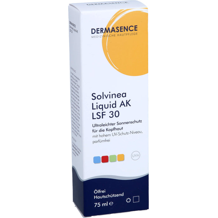 DERMASENCE Solvinea Liquid AK LSF 30, 75 ml Lösung