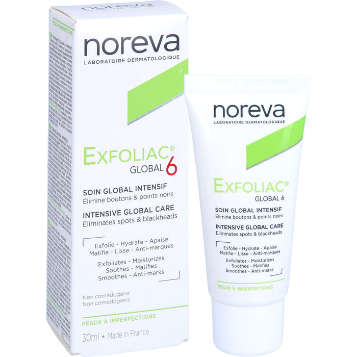 Noreva Exfoliac Global 6 Intensivpflege, 30 ml Crème