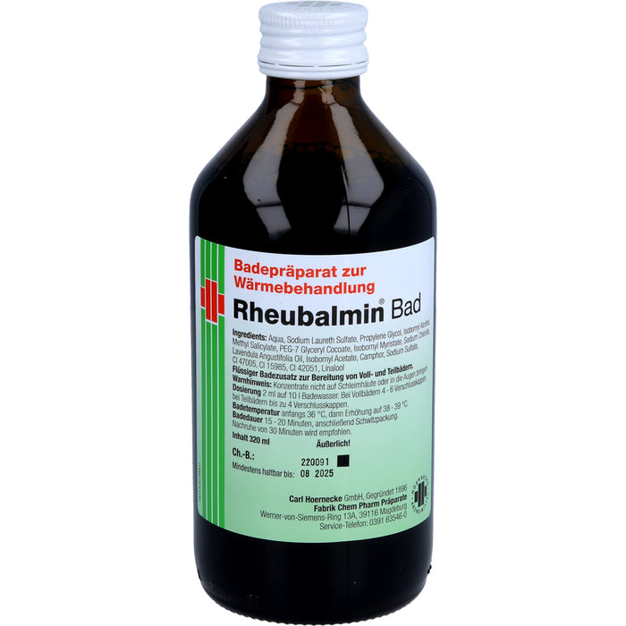 Rheubalmin Bad Badepräparat zur Wärmebehandlung, 320 ml Solution