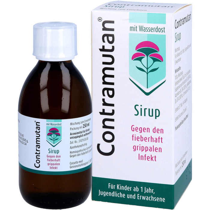 Contramutan Sirup Mischung gegen den fieberhaft grippalen Infekt, 250 ml Lösung