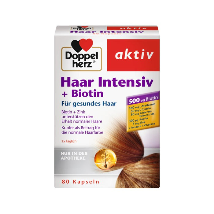 Doppelherz Haar Intensiv + Biotin, 80 St KAP