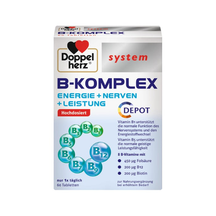 Doppelherz System B-Komplex Tabletten, 60 St. Tabletten