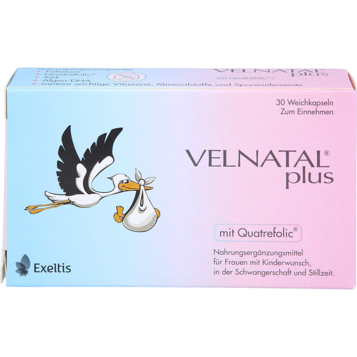 VELNATAL plus für Frauen mit Kinderwunsch Weichkapseln, 30 pc Capsules