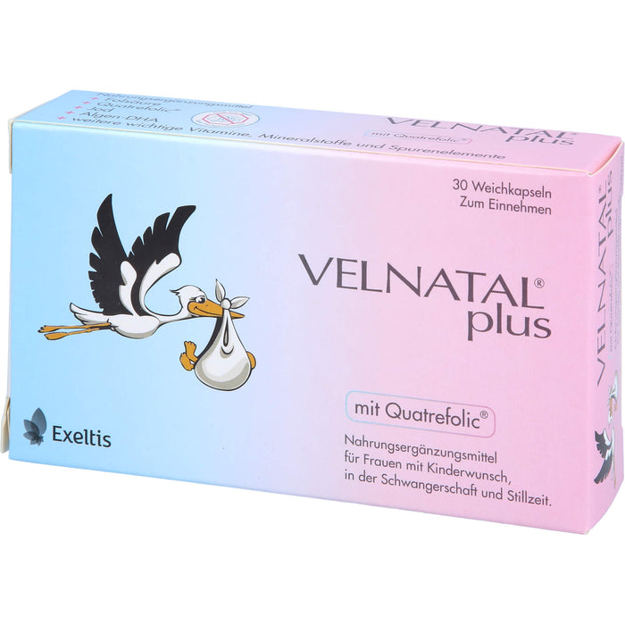 VELNATAL plus für Frauen mit Kinderwunsch Weichkapseln, 30 pc Capsules