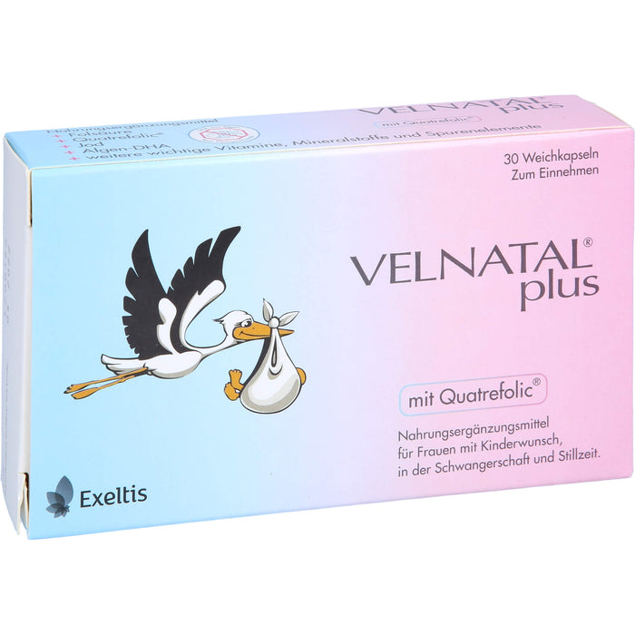 VELNATAL plus für Frauen mit Kinderwunsch Weichkapseln, 30 pc Capsules