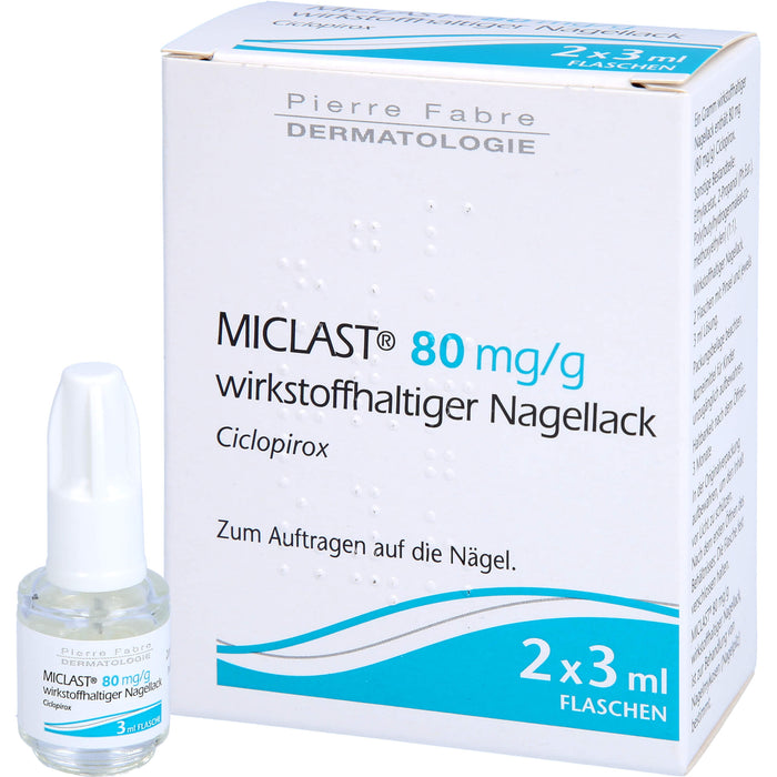 MICLAST 80 mg/g wirkstoffhaltiger Nagellack, 2X3 ml NAW