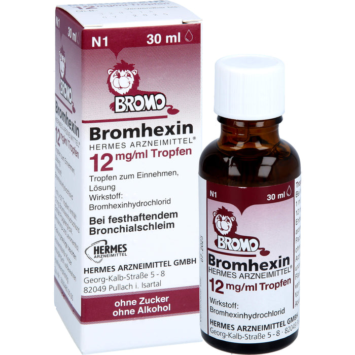 Bromhexin Hermes Arzneimittel 12 mg/ml Tropfen, 30 ml TEI