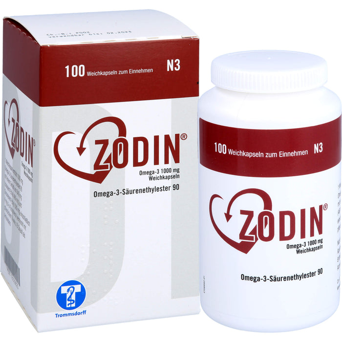 Zodin Omega-3 1000 mg Weichkapseln, 100 St WKA