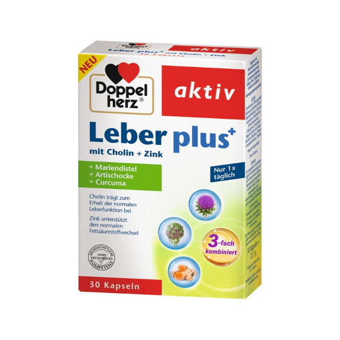 Doppelherz Leber plus Kapseln, 30 pc Capsules