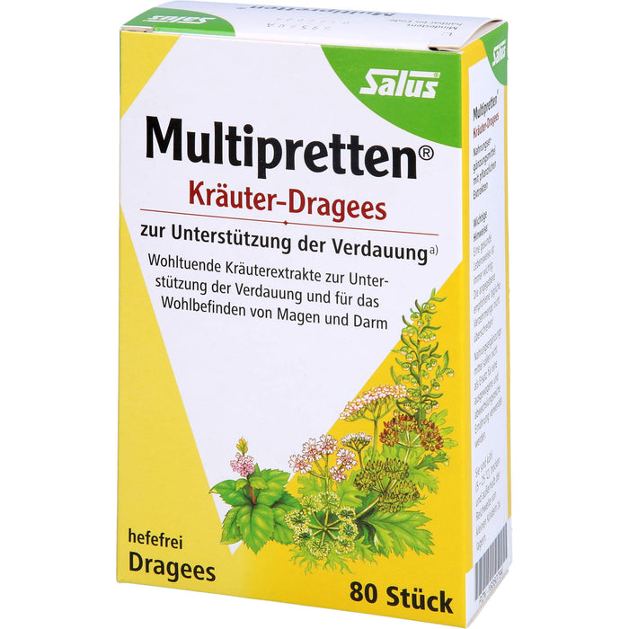 Multipretten Kräuter-Dragees Salus, 80 St DRA