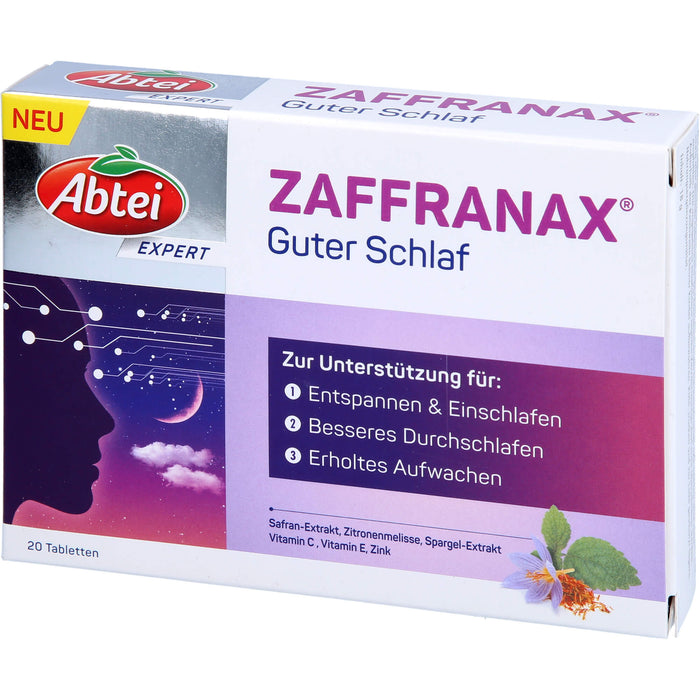 Abtei Expert ZAFFRANAX Guter Schlaf Tabletten, 20 pcs. Tablets