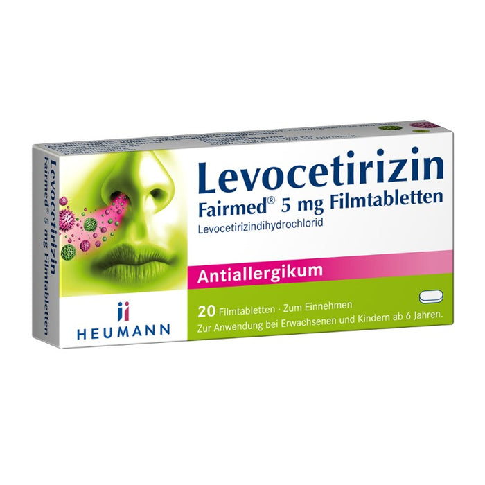 Levocetirizin Fairmed 5 mg Filmtabletten, 20 pc Tablettes