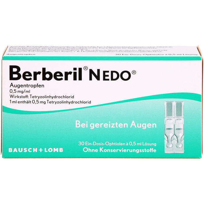 Berberil N EDO Augentropfen bei gereizten Augen, 30 pc Pipettes à dose unique