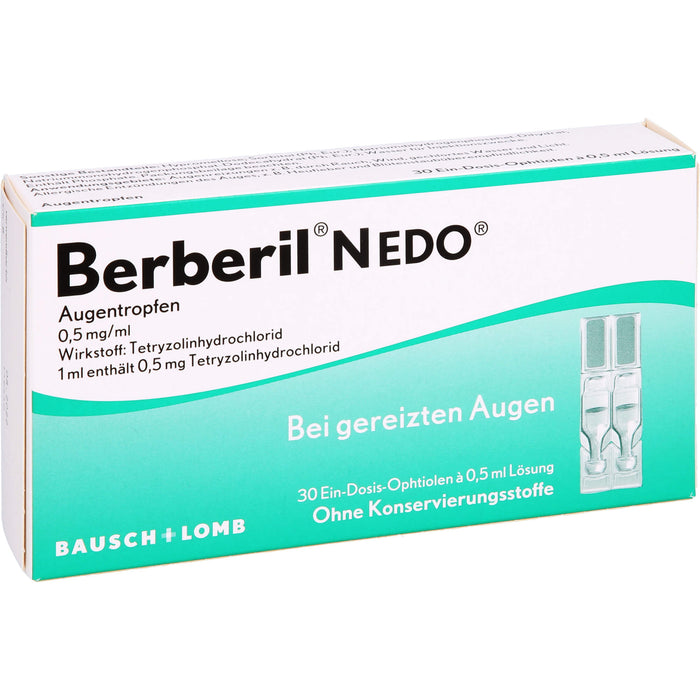 Berberil N EDO Augentropfen bei gereizten Augen, 30 pc Pipettes à dose unique