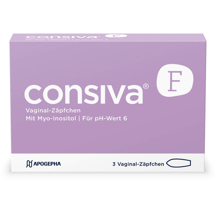 consiva F Vaginal-Zäpfchen, 3 St. Zäpfchen