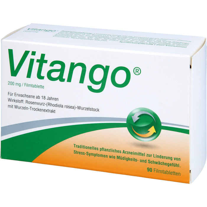 Vitango Tabletten zur Linderung von Stress-Symptomen wie Müdigkeit und Schwächegefühl, 90 pcs. Tablets