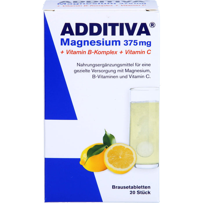 Additiva Magnesium 375 mg+Vitamin B Komplex+Vit C, 20X6 g BTA