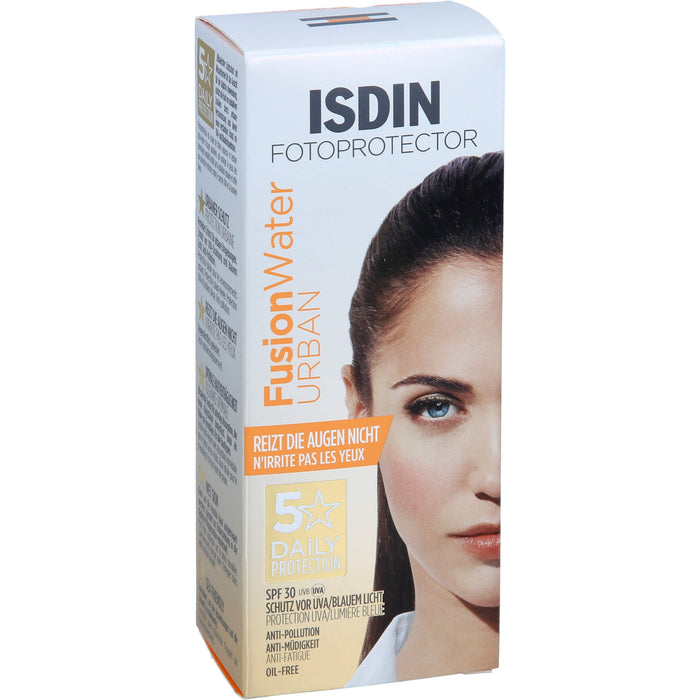 ISDIN Fotoprotector Fusion Water Urban LSF 30 zum Schutz und zur Pflege der Haut, 50 ml Creme