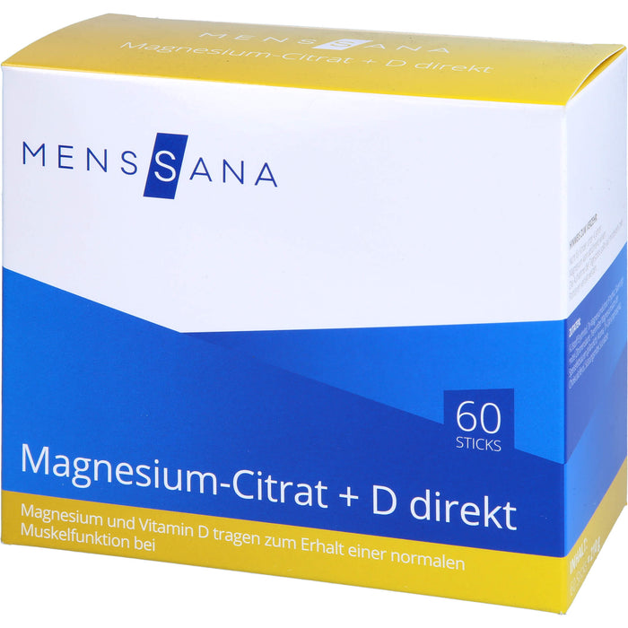 Magnesium-Citrat + D direkt MensSana, 60 St PUL