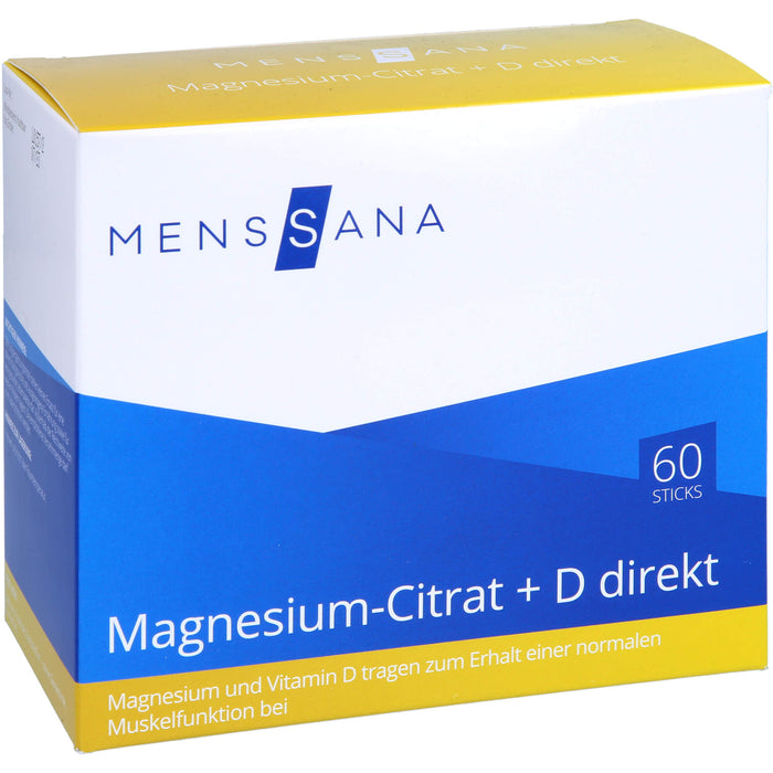 Magnesium-Citrat + D direkt MensSana, 60 St PUL