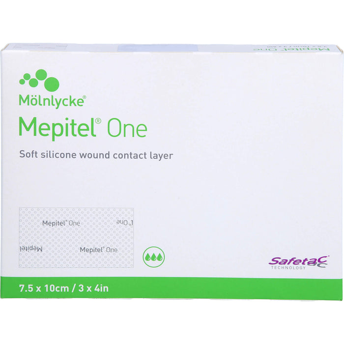 MEPITEL One 7,5x10 cm Silikon Netzverband, 10 St VER