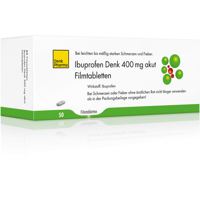 Ibuprofen Denk 400mg Akut, 50 St FTA