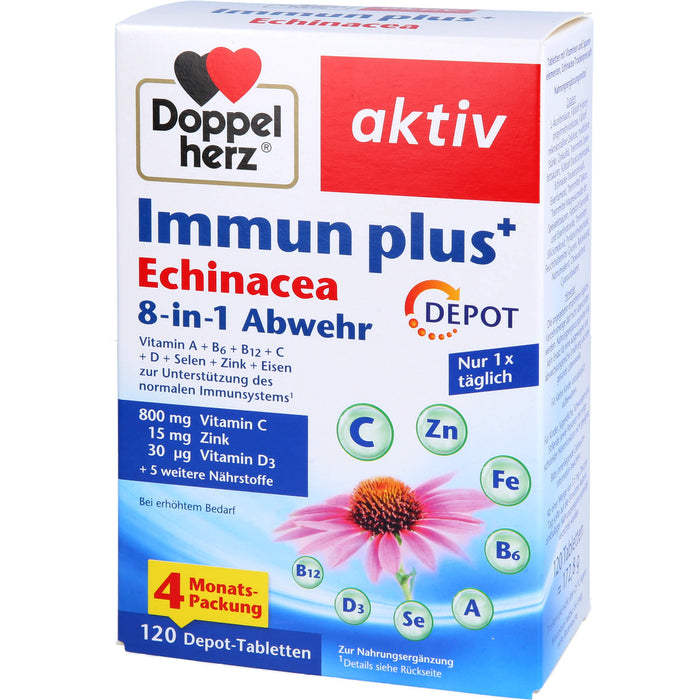 Doppelherz Immun Plus Echinacea Depot, 120 St TAB