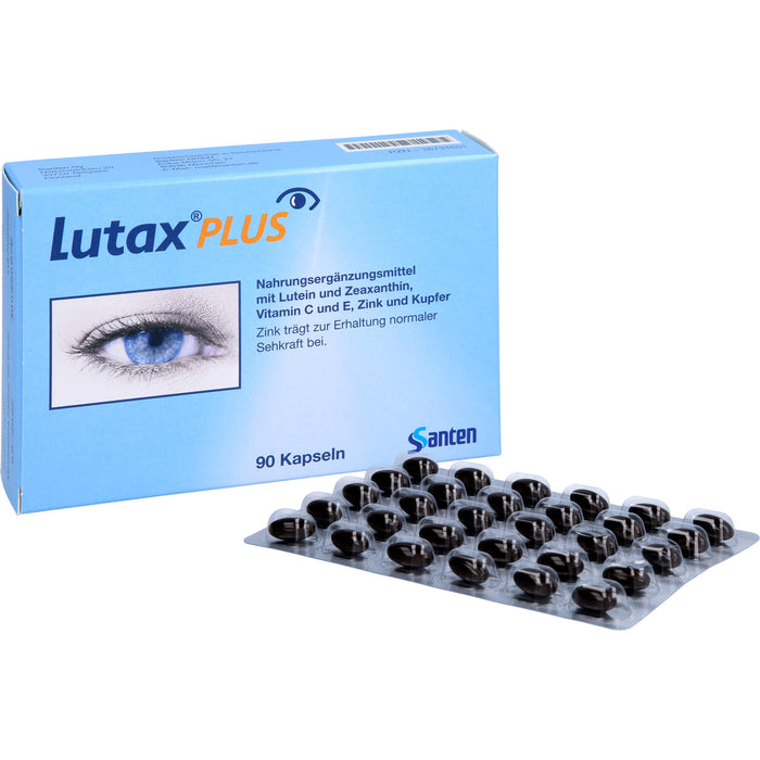 Santen Lutax Plus Kapseln zur Erhaltung normaler Sehkraft, 90 pc Capsules