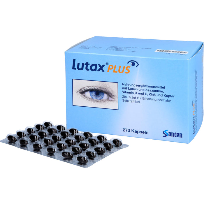 Santen Lutax Plus Kapseln zur Erhaltung normaler Sehkraft, 240 pc Capsules