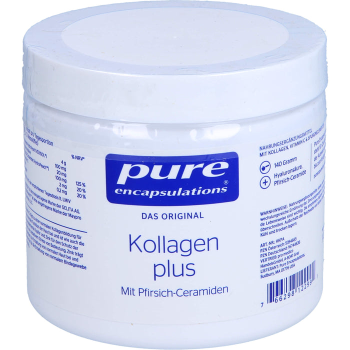 Pure Encapsulations Kollagen plus Pulver, 140 g Poudre