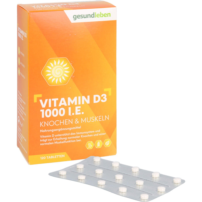 gesund leben Vitamin D3 1000 I.E., 120 St TAB