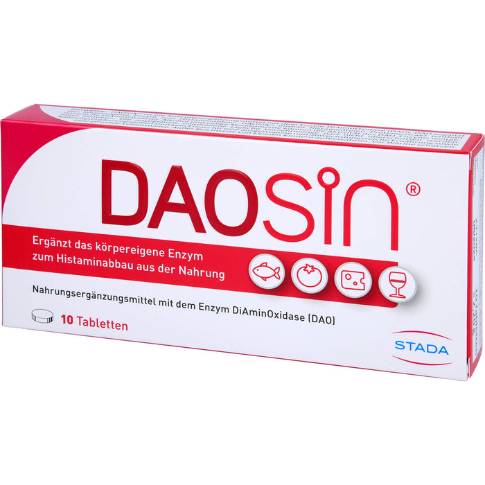 DAOSiN Tabletten bei Histaminunverträglichkeit, 10 pc Tablettes