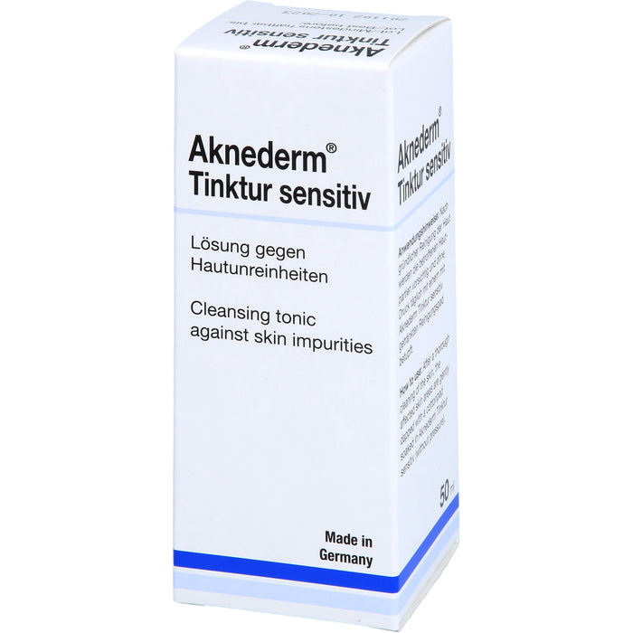 Aknederm Tinktur sensitiv Lösung gegen Hautunreinheiten, 50 ml Solution