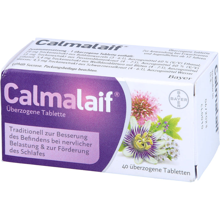 Calmalaif, Überzogene Tablette, 40 pc Tablettes